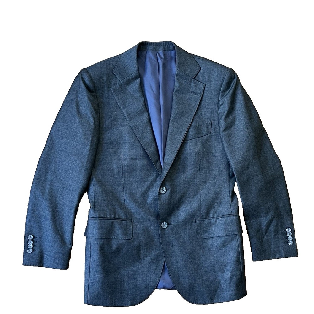 Suitsupply‎ Lazio Vitale Barberis 100% Wool Italy Dual Vent  Jacket Blazer 38S